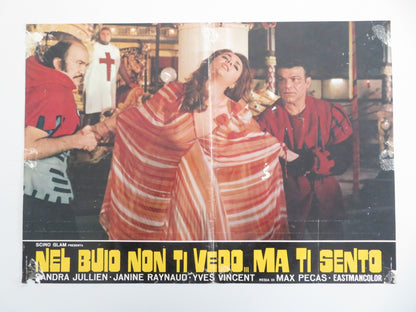 NEL BUIO NON TI VEDO MA TI SENTO - B ITALIAN FOTOBUSTA POSTER SANDRA JULIEN 1972 Movie posters