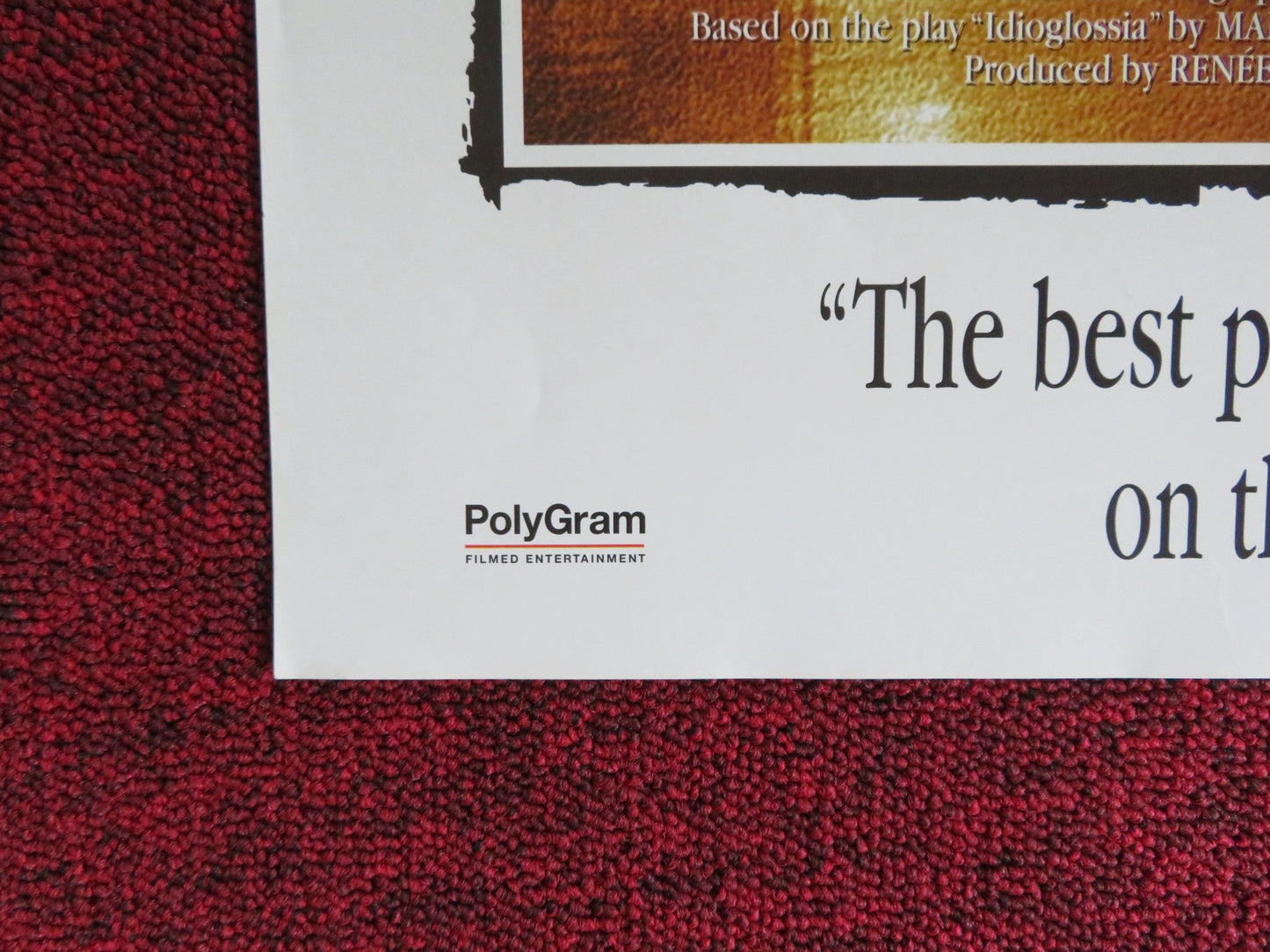 NELL VHS VIDEO POSTER JODIE FOSTER LIAM NEESON 1994 Rendezvous Cinema Movie posters