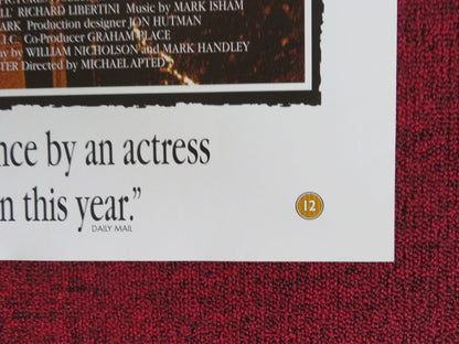 NELL VHS VIDEO POSTER JODIE FOSTER LIAM NEESON 1994 Rendezvous Cinema Movie posters