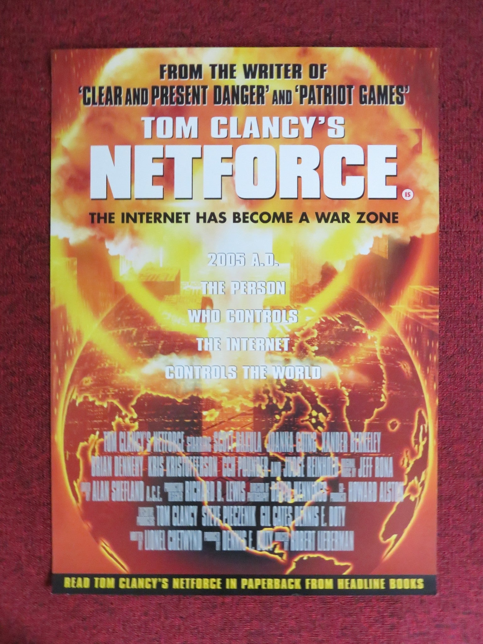 NETFORCE VHS POSTER POSTER SCOTT BAKULA JOANNA GOING 1999 Rendezvous Cinema Movie posters