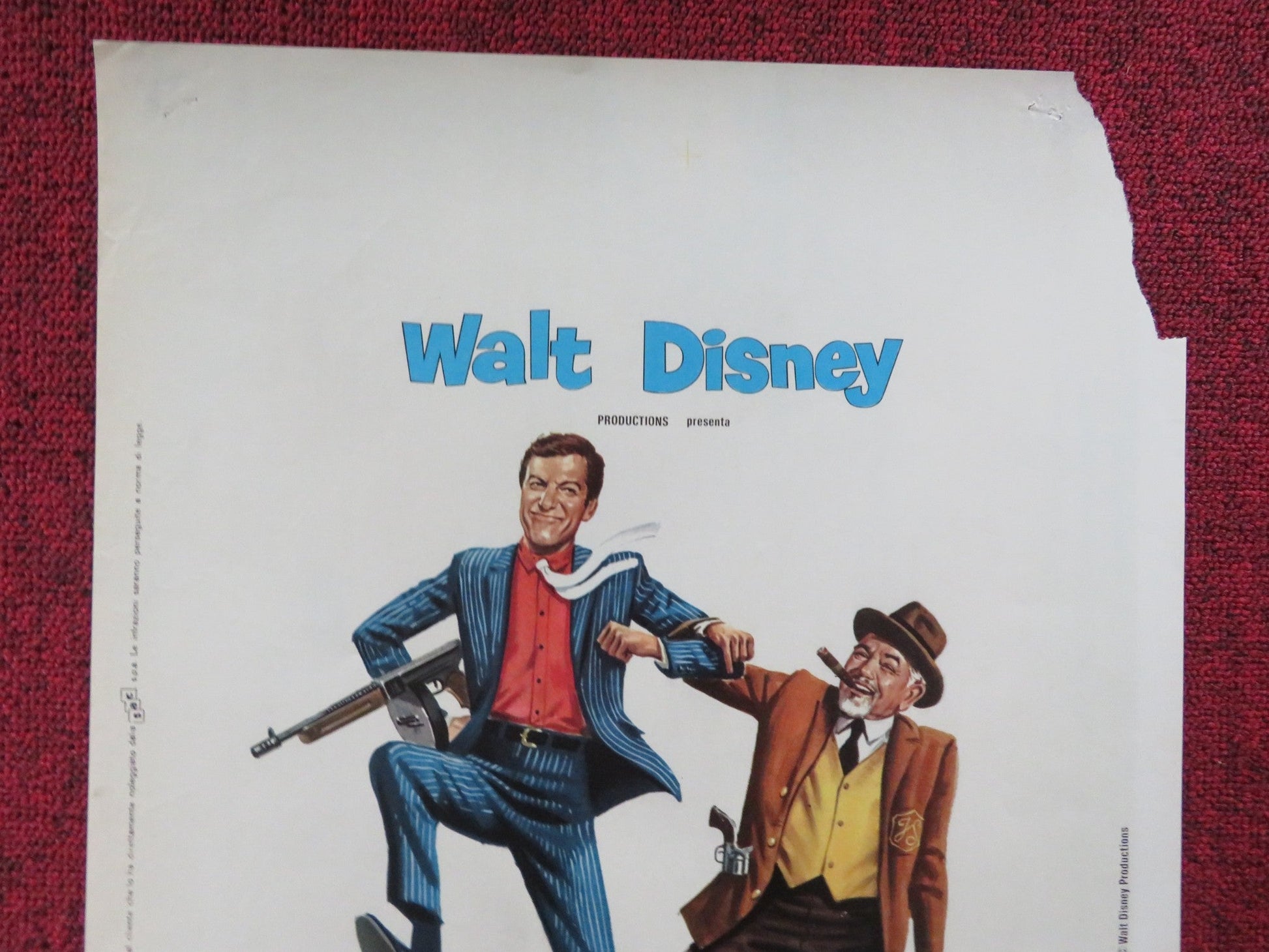 NEVER A DULL MOMENT ITALIAN LOCANDINA POSTER DISNEY DICK VAN DYKE 1969 Rendezvous Cinema Movie posters