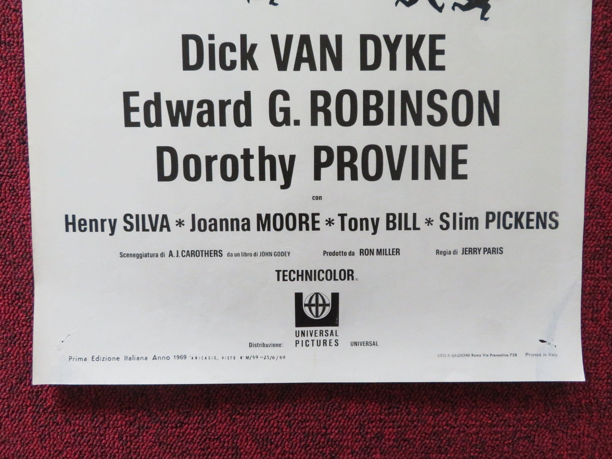 NEVER A DULL MOMENT ITALIAN LOCANDINA POSTER DISNEY DICK VAN DYKE 1969 Rendezvous Cinema Movie posters