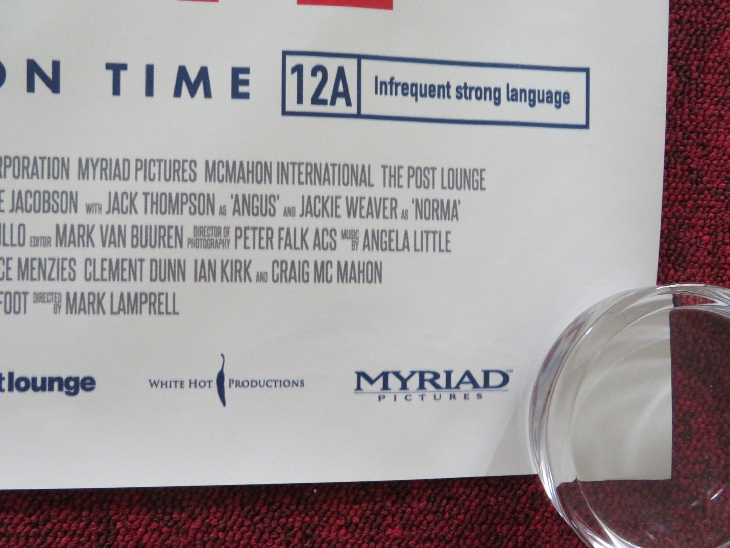 NEVER TOO LATE UK QUAD ROLLED POSTER JAMES CROMWELL DENNIS WATERMAN 2020 Rendezvous Cinema Movie posters