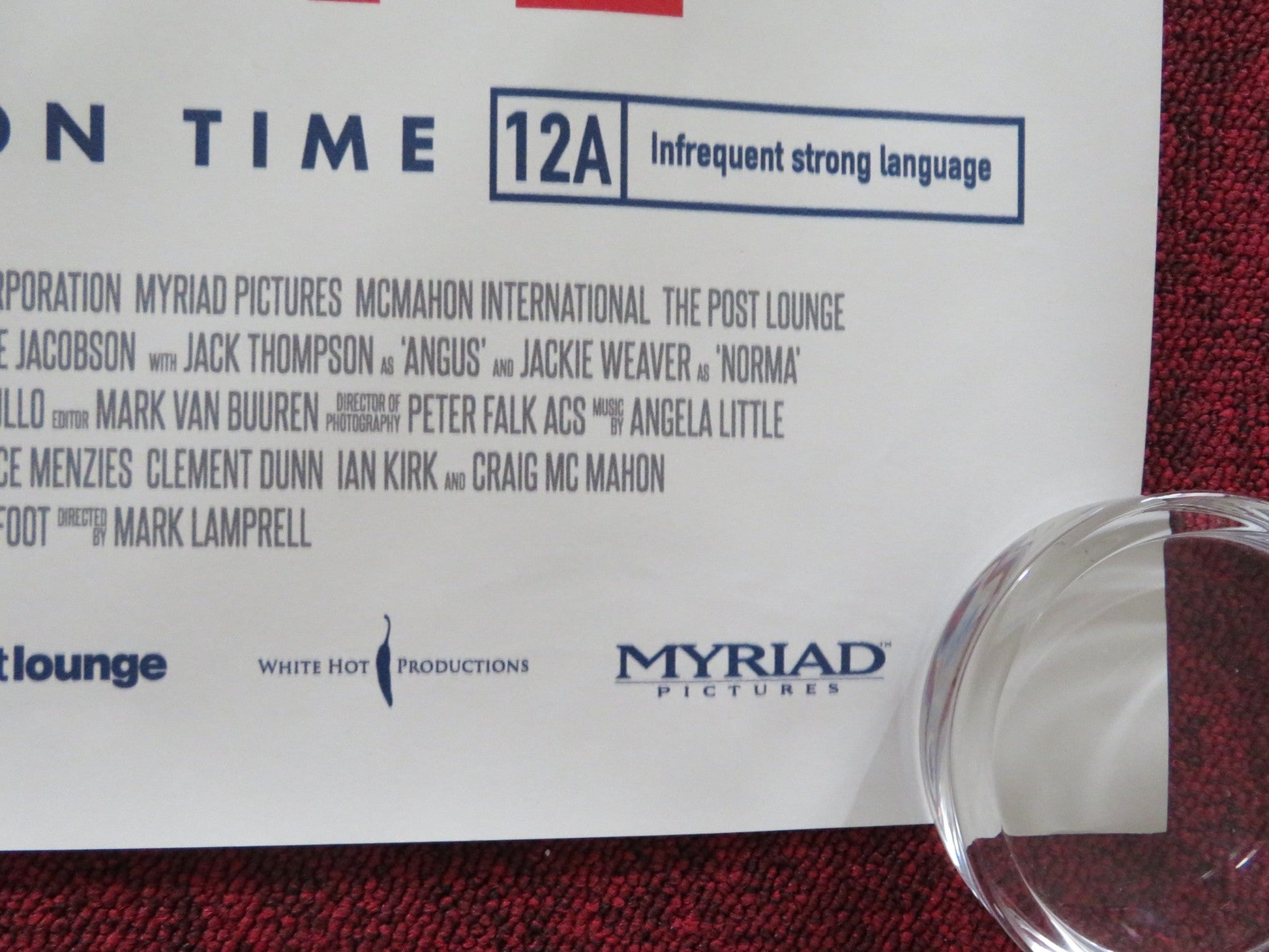 NEVER TOO LATE UK QUAD ROLLED POSTER JAMES CROMWELL DENNIS WATERMAN 2020 Rendezvous Cinema Movie posters