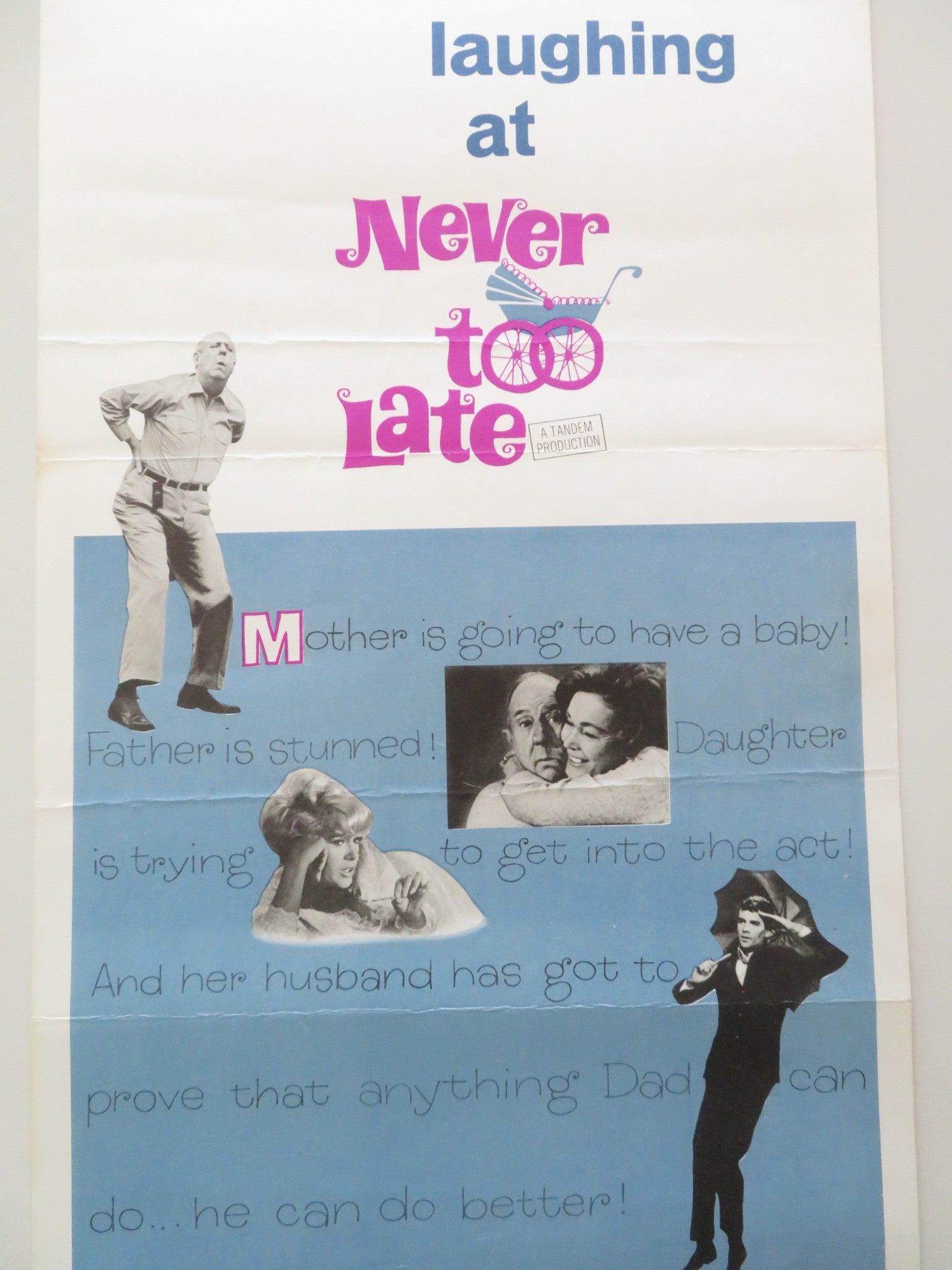 NEVER TOO LATE US INSERT POSTER PAUL FORD CONNIE STEVENS 1965 Rendezvous Cinema Movie posters