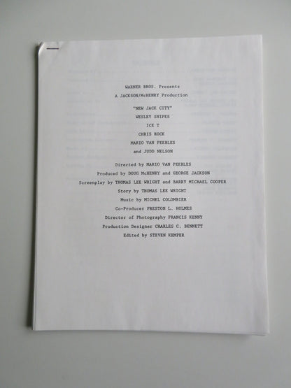 NEW JACK CITY PRESS KIT 1991 WESLEY SNIPES ICE - T CHRIS ROCK Movie posters