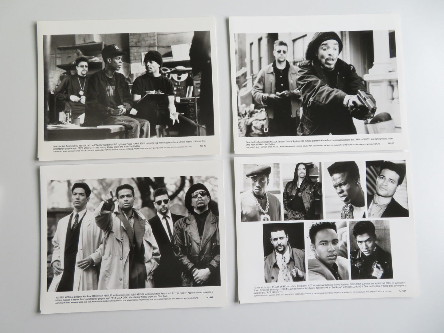 NEW JACK CITY PRESS KIT 1991 WESLEY SNIPES ICE - T CHRIS ROCK Movie posters