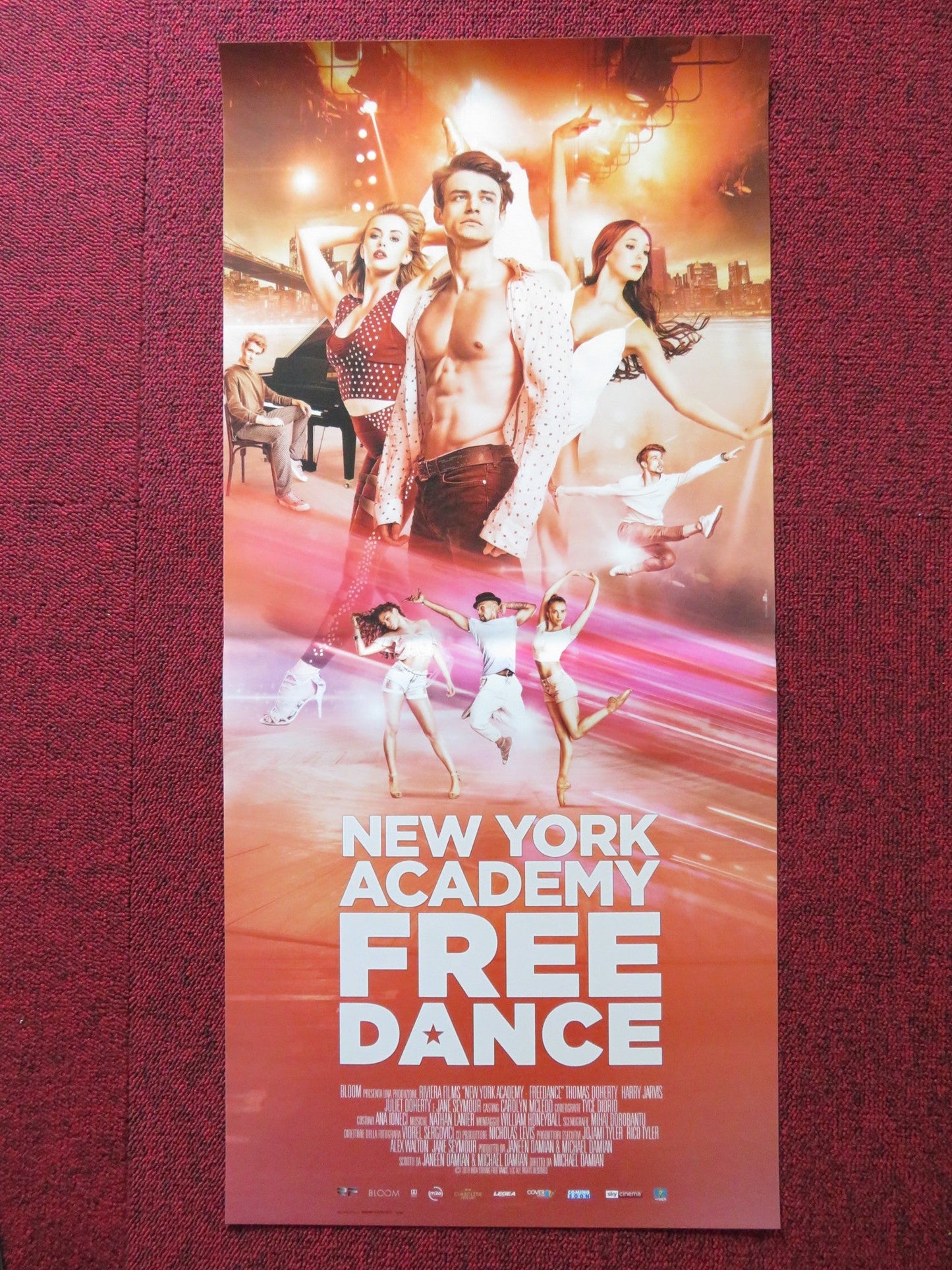 NEW YORK ACADEMY FREE DANCE ITALIAN LOCANDINA POSTER JANE SEYMOUR DOHERTY 2016 Rendezvous Cinema Movie posters