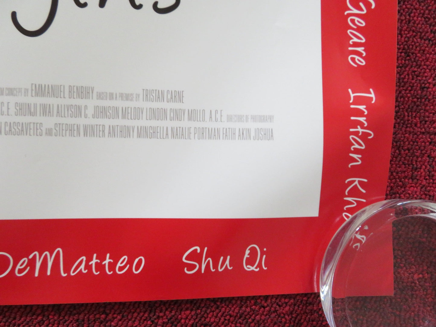 NEW YORK, I LOVE YOU UK QUAD ROLLED POSTER ORLANDO BLOOM CHRISTINA RICCI 2008 Rendezvous Cinema Movie posters