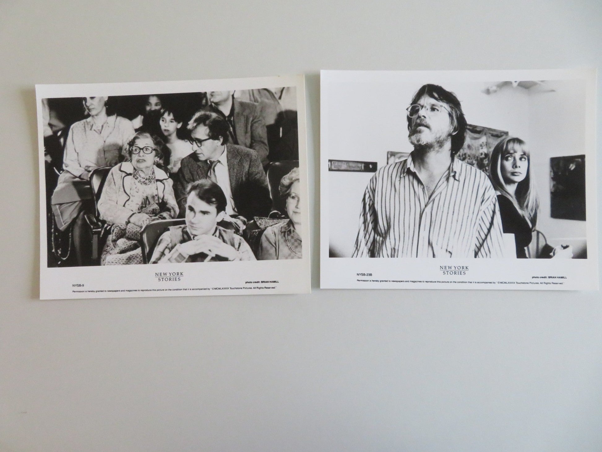 NEW YORK STORIES MOVIE STILL PHOTO LOT OF 10 WOODY ALLEN MIA FARROW 1989 - Rendezvous Cinema