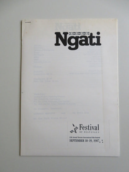 NGATI PRESS KIT 1987 TUTA NGARIMU TAMATI IRANUI HAIG Movie posters