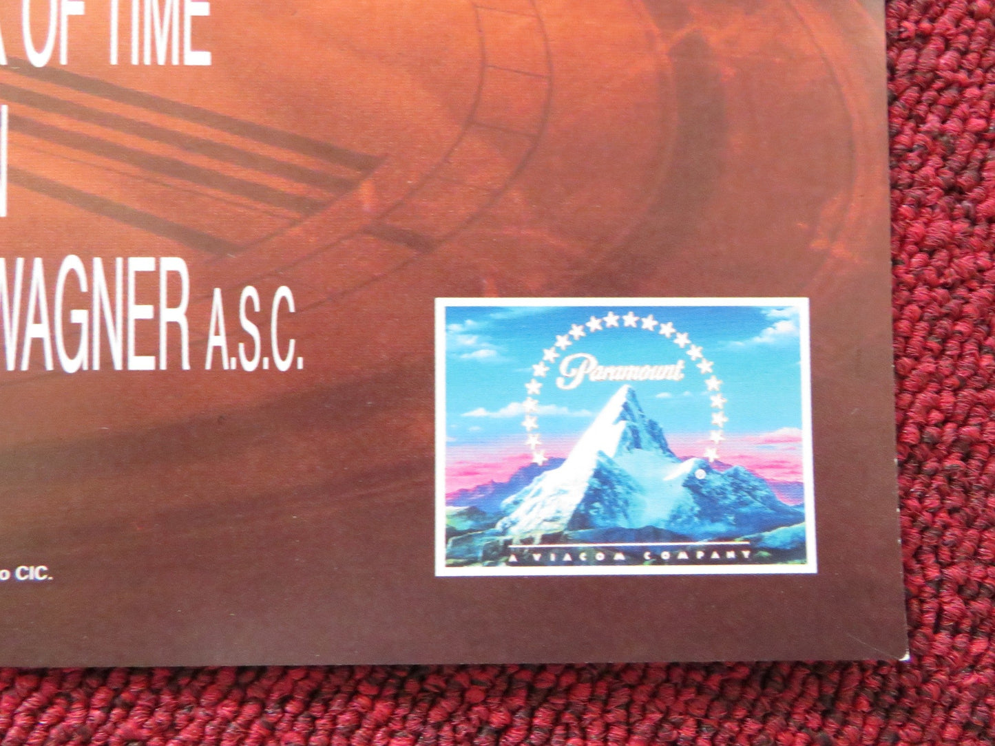 NICK OF TIME VHS VIDEO POSTER JOHNNY DEPP CHRISTOPHER WALKEN 1995 Rendezvous Cinema Movie posters