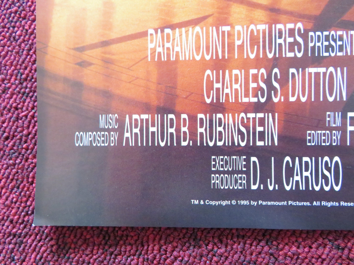 NICK OF TIME VHS VIDEO POSTER JOHNNY DEPP CHRISTOPHER WALKEN 1995 Rendezvous Cinema Movie posters