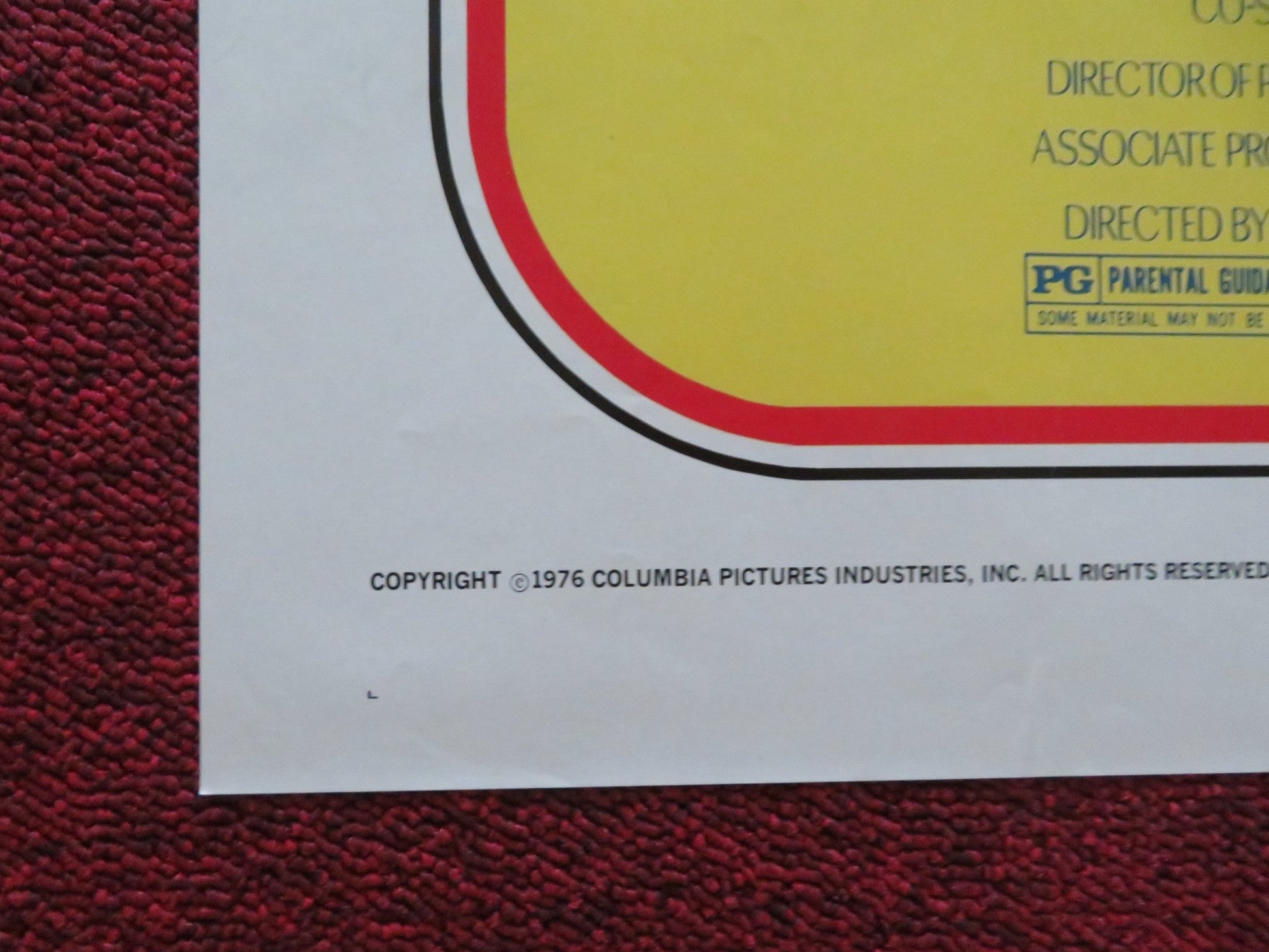 NICKELODEON FOLDED US ONE SHEET POSTER RYAN O'NEAL BURT REYNOLDS 1976 Movie posters