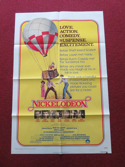 NICKELODEON FOLDED US ONE SHEET POSTER RYAN O'NEAL BURT REYNOLDS 1976 Movie posters