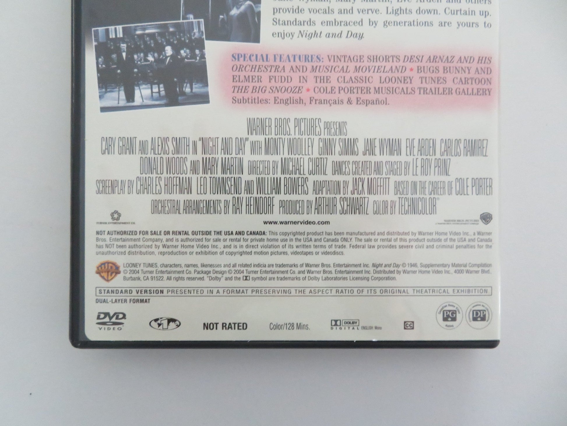 NIGHT AND DAY (DVD) CARY GRANT ALEXIS SMITH 1946 REGION 1 Movie posters