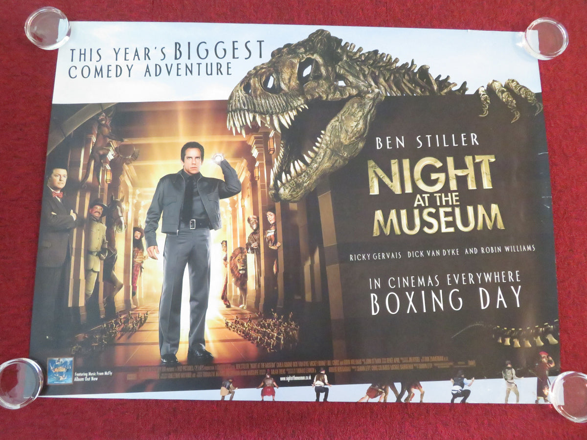 Night at the Museum - B UK Quad Rolled Poster Ben Stiller Robin Williams 2006 Movie posters