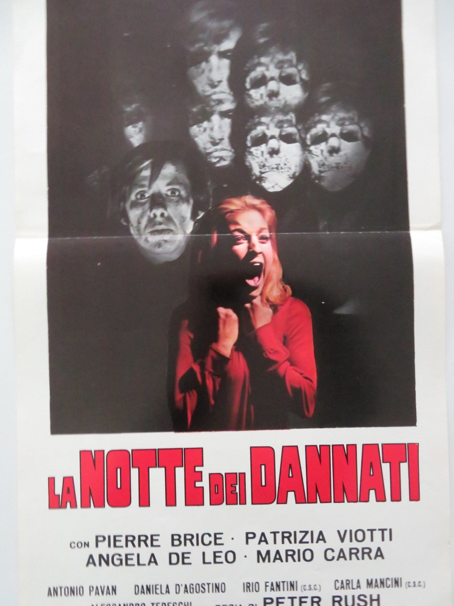NIGHT OF THE DAMNED ITALIAN LOCANDINA POSTER PIERRE BRICE PATRIZIA VIOTTI 1971 Movie posters