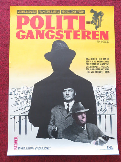 NIGHT OF THE EXECUTIONERS DANISH POSTER ROLLED MICHEL BOUQUET F. FABIAN 1971 Rendezvous Cinema Movie posters