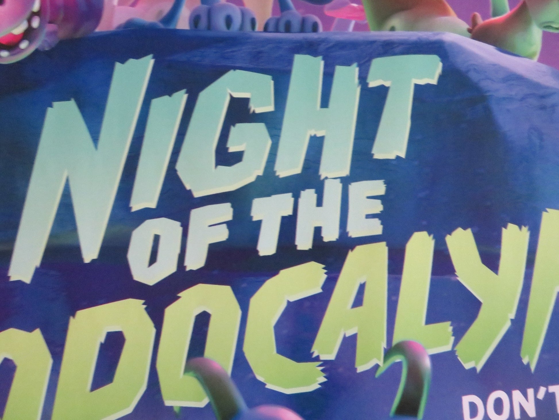 NIGHT OF THE ZOOPOCALYPSE UK QUAD ROLLED POSTER DAVID HARBOUR G. KOSMIDIS 2024 Movie posters