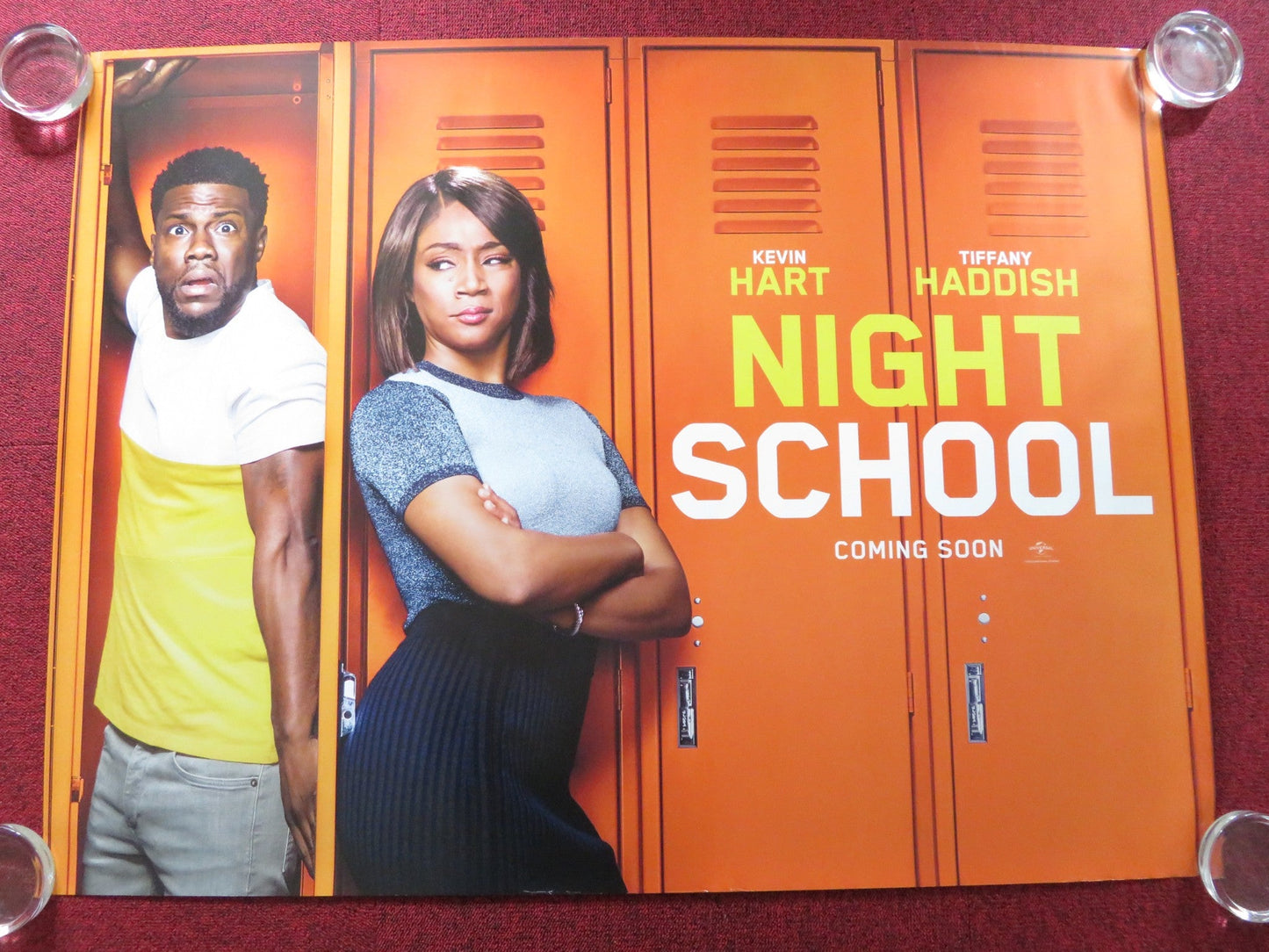 NIGHT SCHOOL UK QUAD ROLLED POSTER KEVIN HART TIFFANY HADDISH 2018 Rendezvous Cinema Movie posters