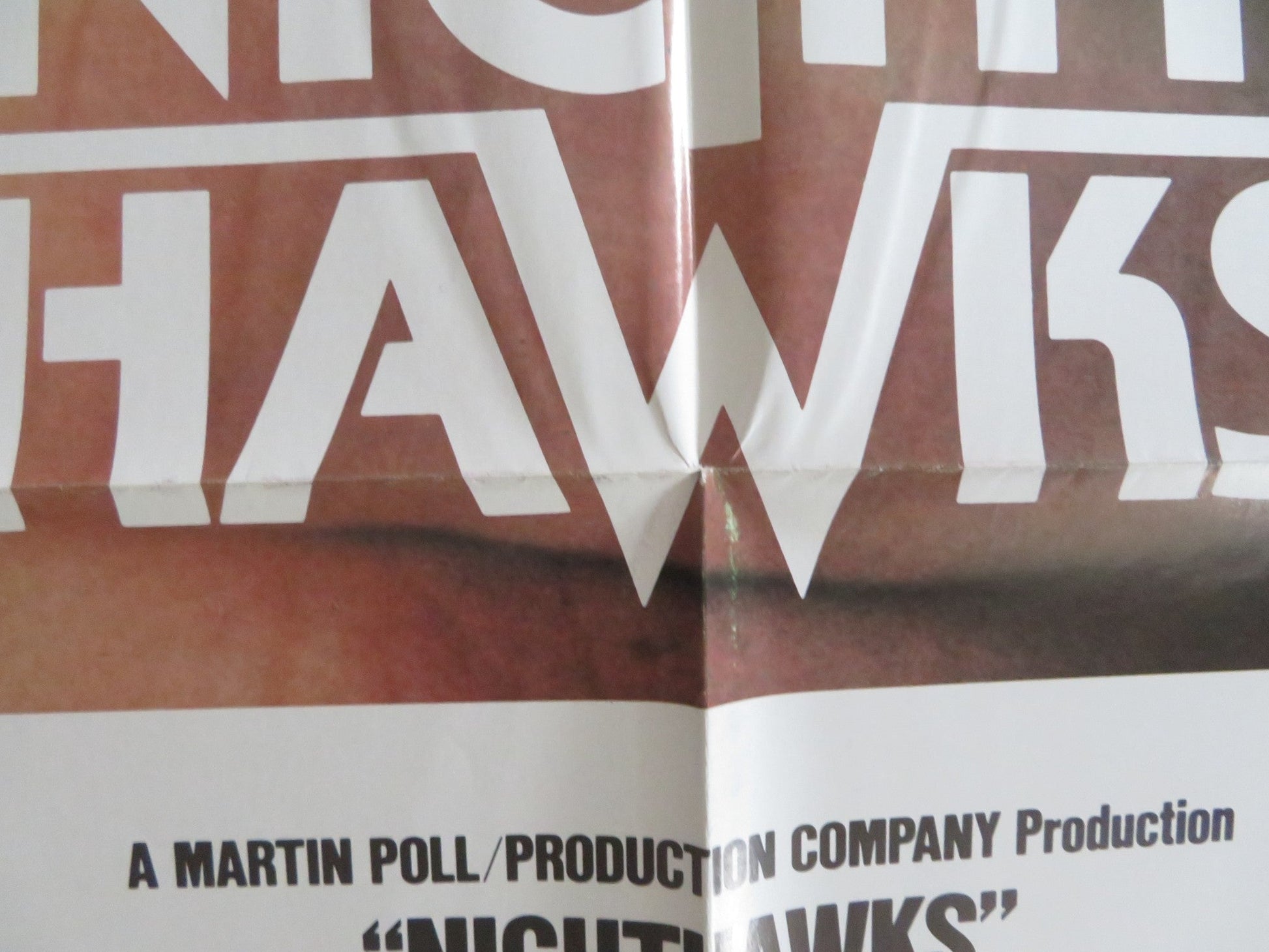 NIGHTHAWKS FOLDED US ONE SHEET POSTER SYLVESTER STALLONE BILLY DEE WILLIAMS 1981 Rendezvous Cinema Movie posters