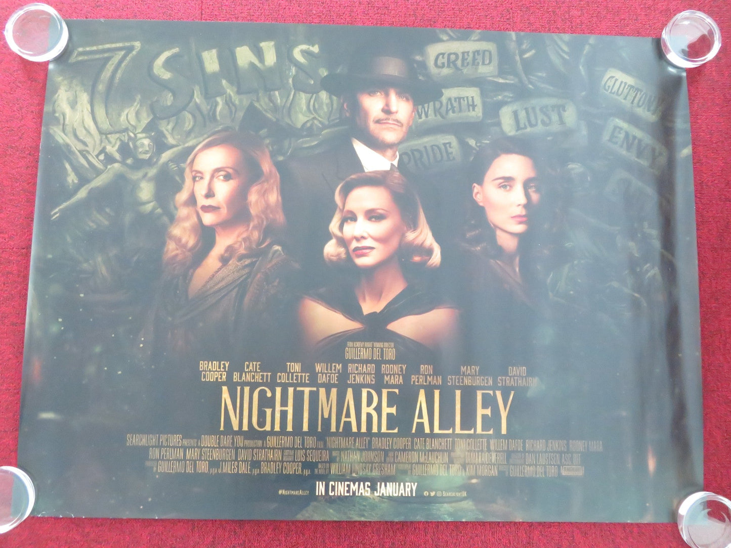 NIGHTMARE ALLEY UK QUAD ROLLED POSTER BRADLEY COOPER CATE BLANCHETT 2021 Movie posters