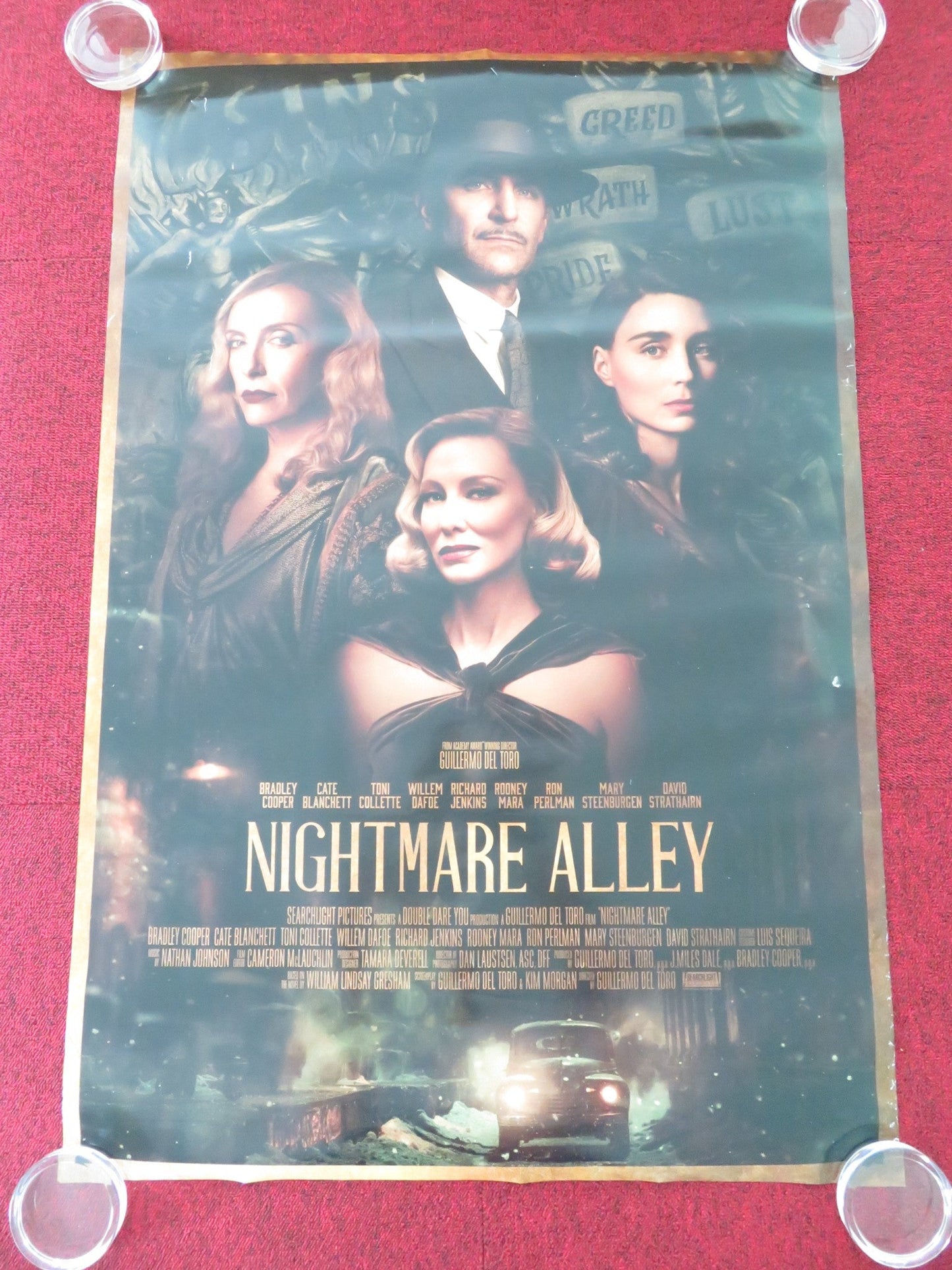 NIGHTMARE ALLEY US ONE SHEET ROLLED POSTER BRADLEY COOPER CATE BLANCHETT 2021 Movie posters