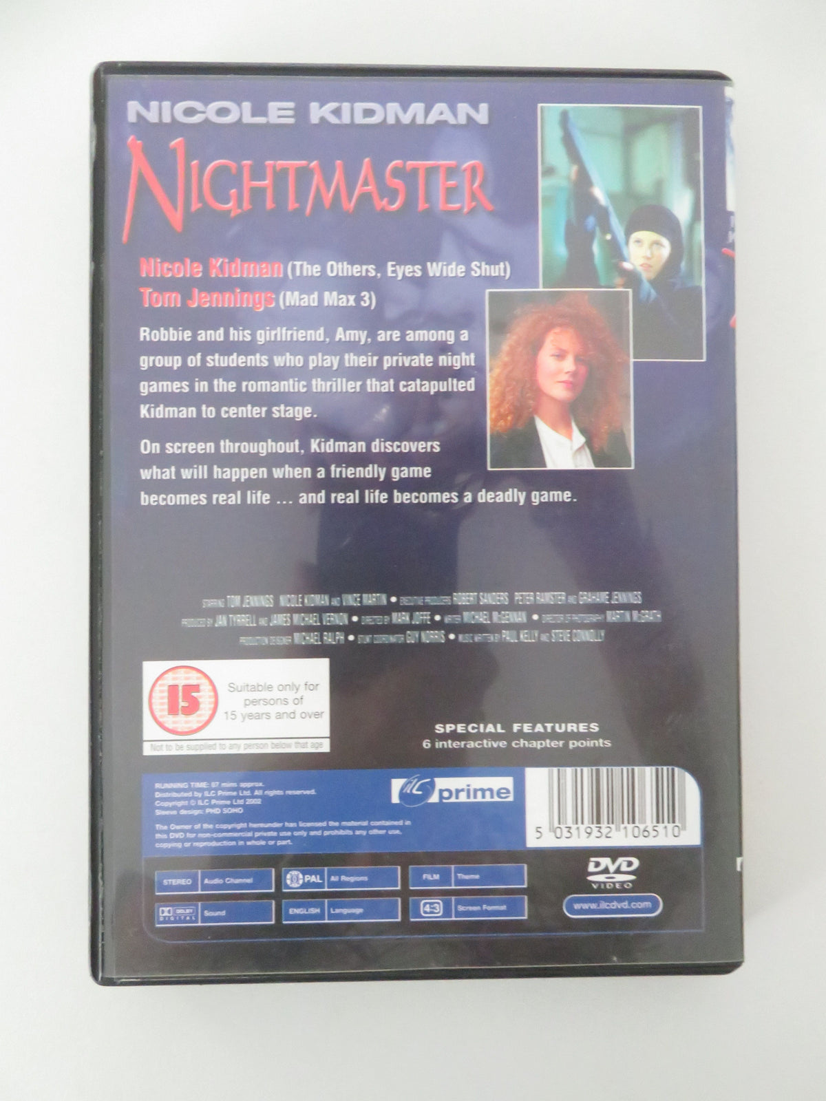 Nightmaster (DVD) Tom Jennings Nicole Kidman Joanne Samuel 1988 Region 0 Movie posters
