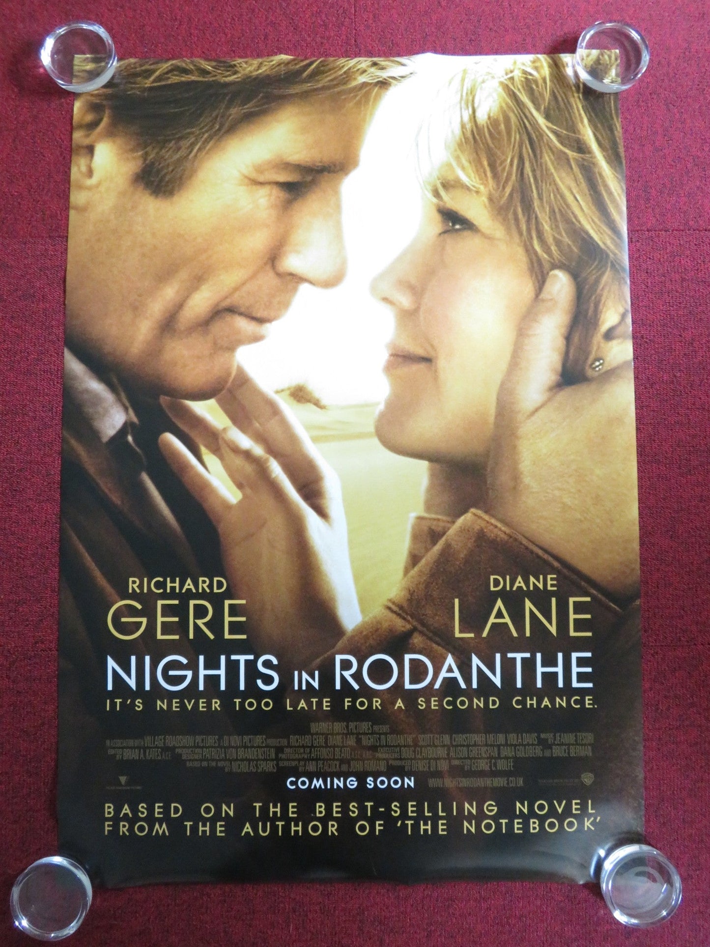NIGHTS IN RODANTHE - B US ONE SHEET ROLLED POSTER RICHARD GERE DIANE LANE 2008 Rendezvous Cinema Movie posters