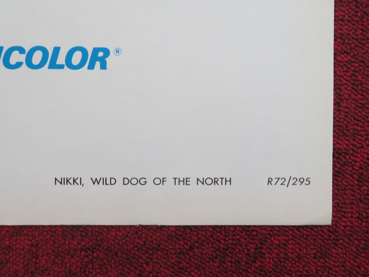 Nikki, Wild Dog of the North Folded US One Sheet Poster Jean Coutu R1972 Movie posters