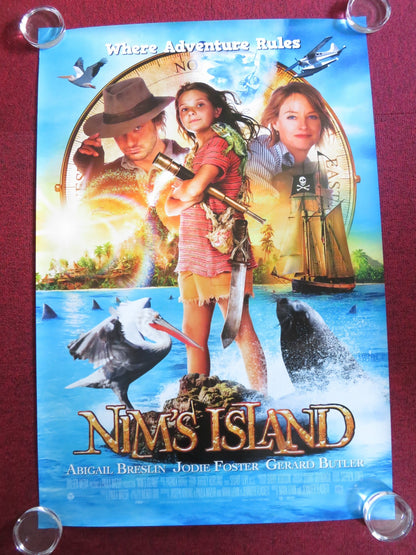 NIM'S ISLAND US ONE SHEET ROLLED POSTER JODIE FOSTER GERARD BUTLER 2008 Rendezvous Cinema Movie posters