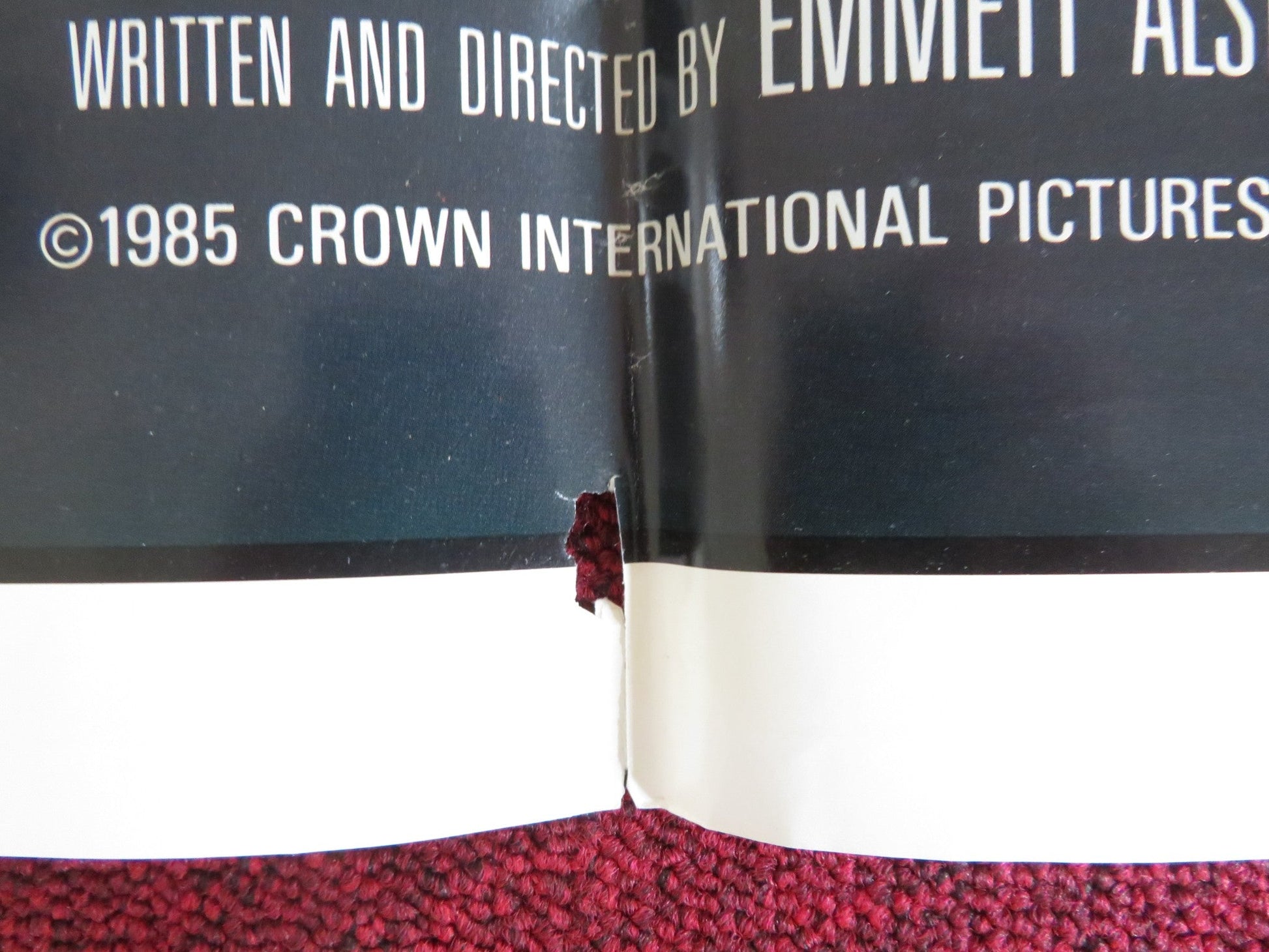 NINE DEATHS OF THE NINJA FOLDED US ONE SHEET POSTER SHO KOSUGI BRENT HUFF 1985 Rendezvous Cinema Movie posters