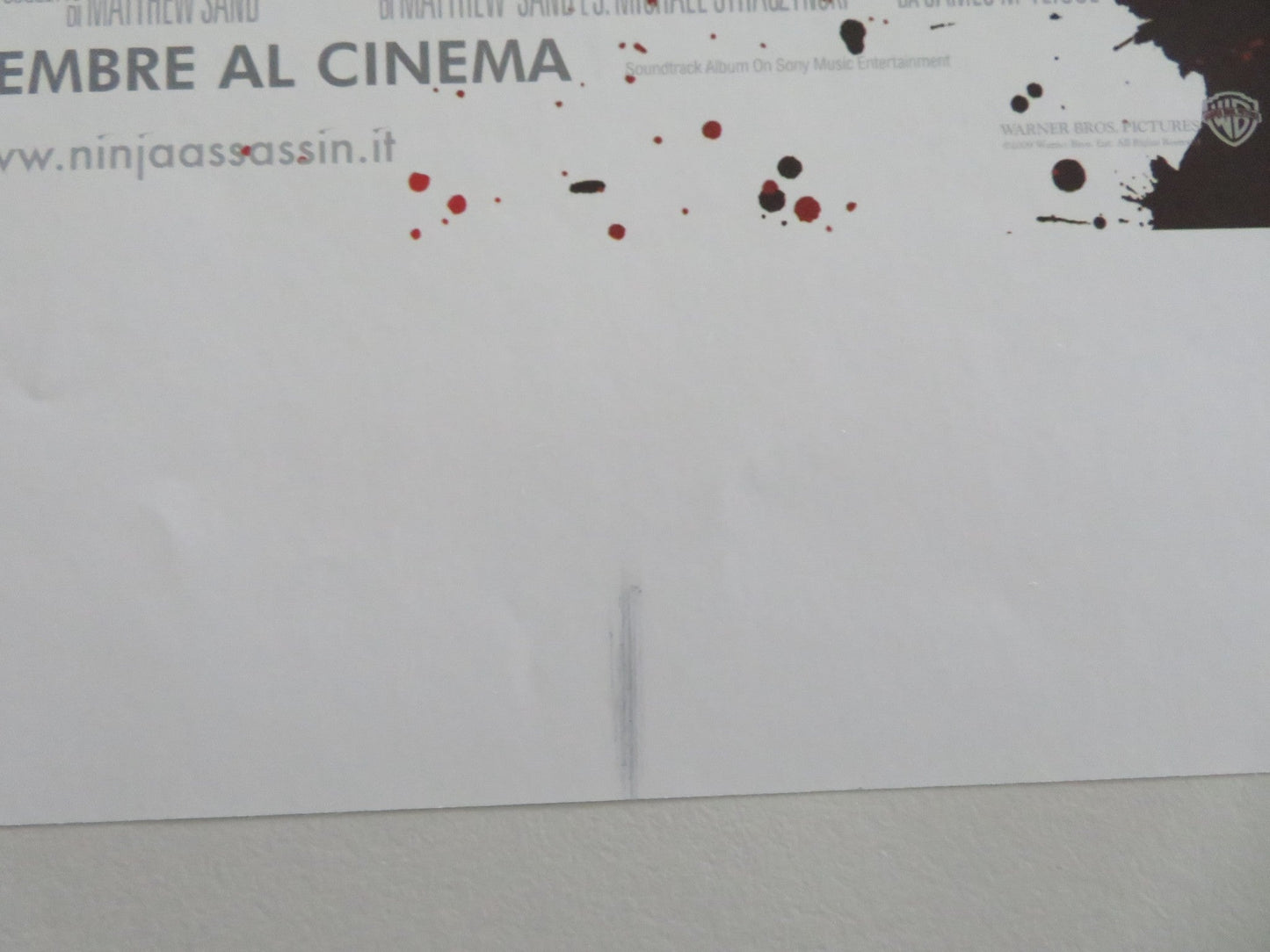 Ninja Assassin Italian Locandina Poster Naomie Harris Rain 2009 Movie posters