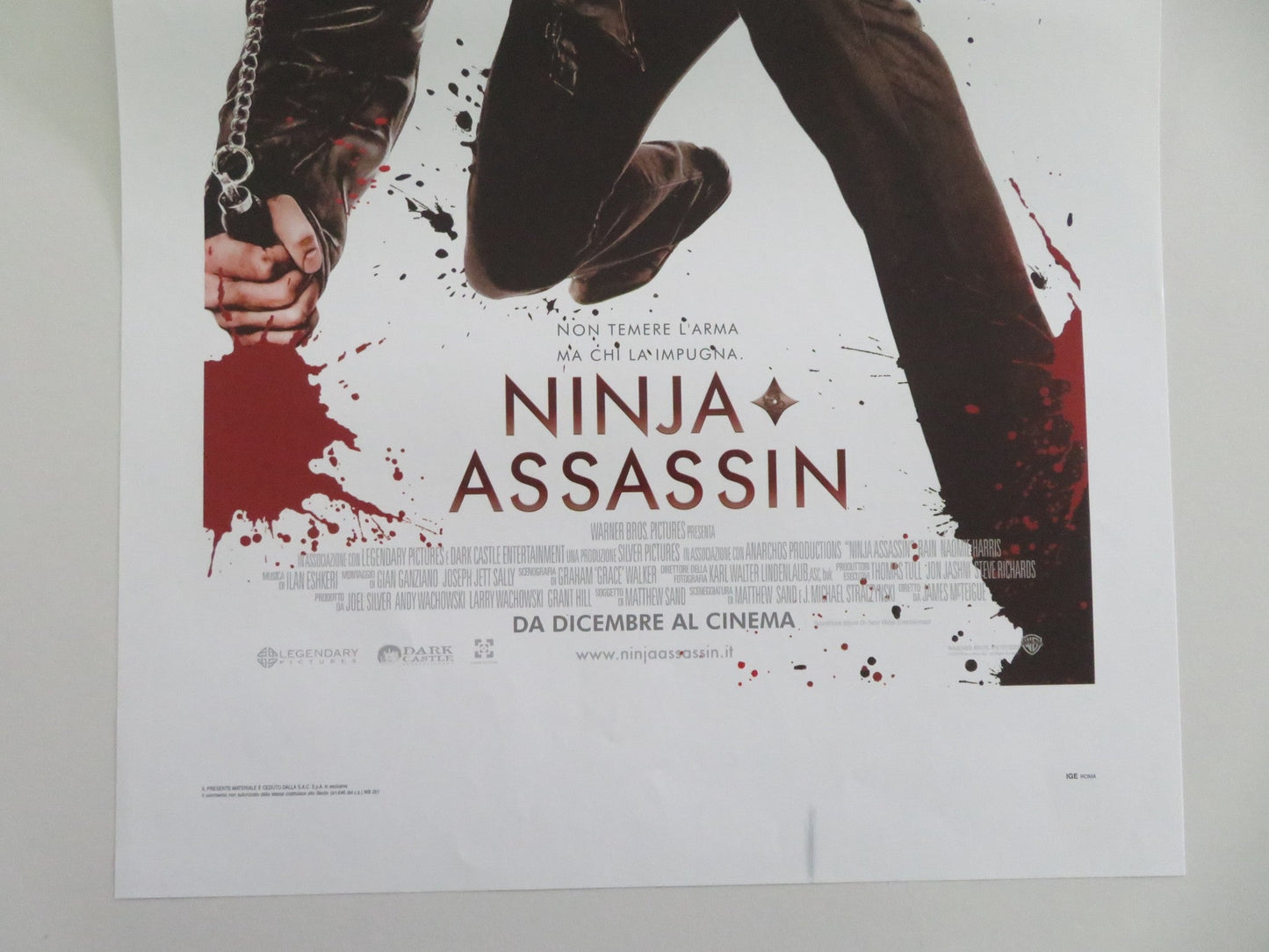 Ninja Assassin Italian Locandina Poster Naomie Harris Rain 2009 Movie posters