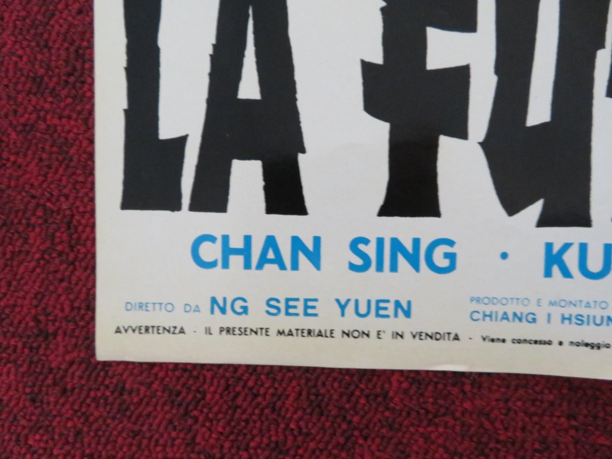 NINJA WAR LORD - A ITALIAN FOTOBUSTA POSTER SING CHEN YASUAKI KURATA 1973 Rendezvous Cinema Movie posters