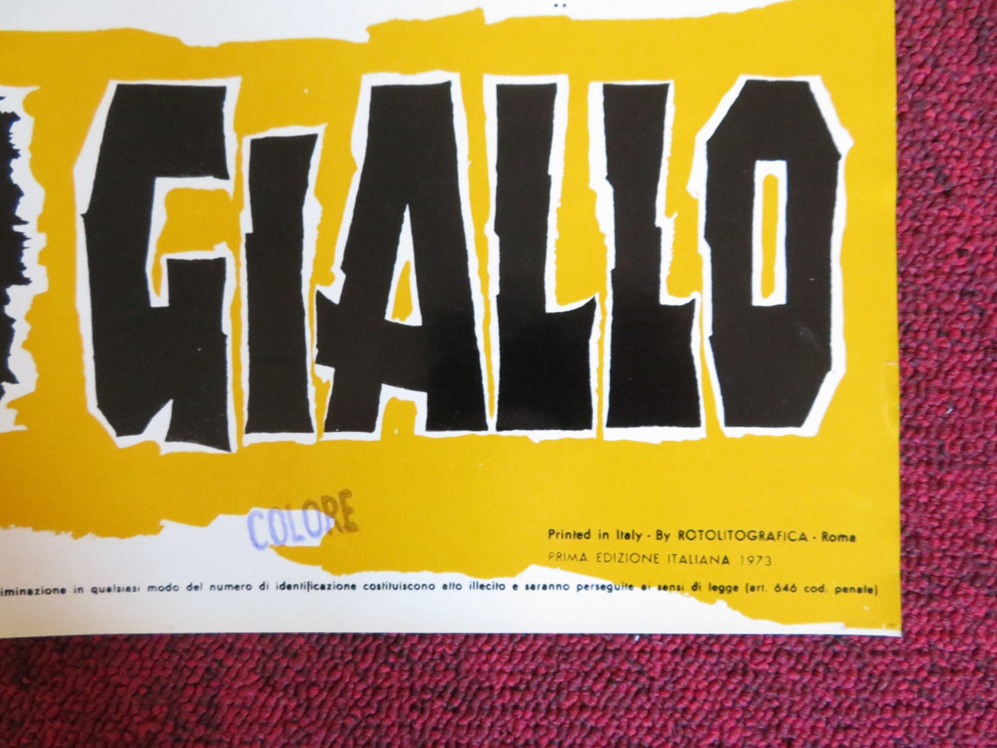 NINJA WAR LORD - B ITALIAN FOTOBUSTA POSTER SING CHEN YASUAKI KURATA 1973 Rendezvous Cinema Movie posters