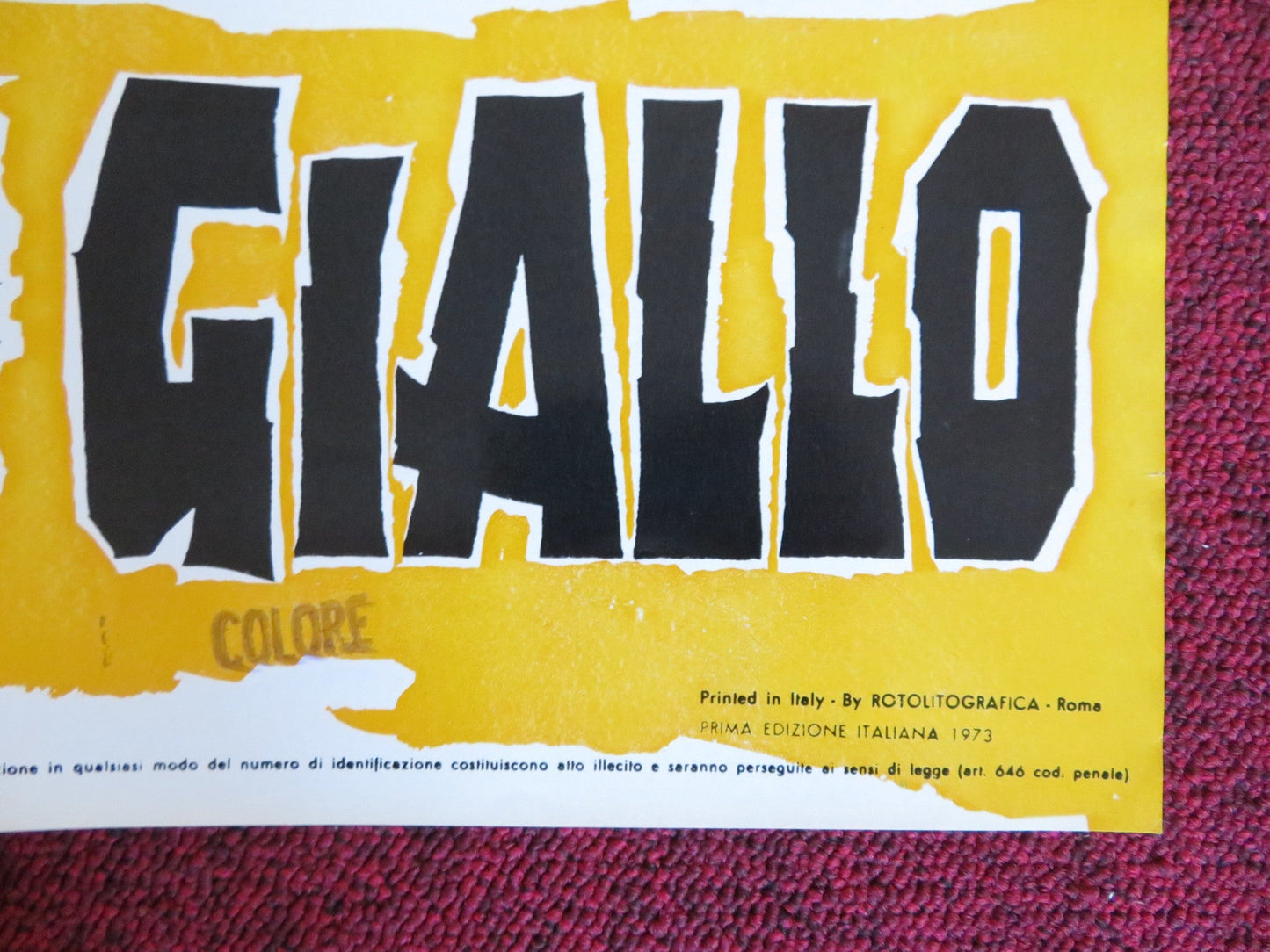 NINJA WAR LORD - C ITALIAN FOTOBUSTA POSTER SING CHEN YASUAKI KURATA 1973 Rendezvous Cinema Movie posters