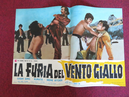 NINJA WAR LORD - D ITALIAN FOTOBUSTA POSTER SING CHEN YASUAKI KURATA 1973 Rendezvous Cinema Movie posters