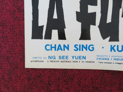 NINJA WAR LORD - E ITALIAN FOTOBUSTA POSTER SING CHEN YASUAKI KURATA 1973 Rendezvous Cinema Movie posters