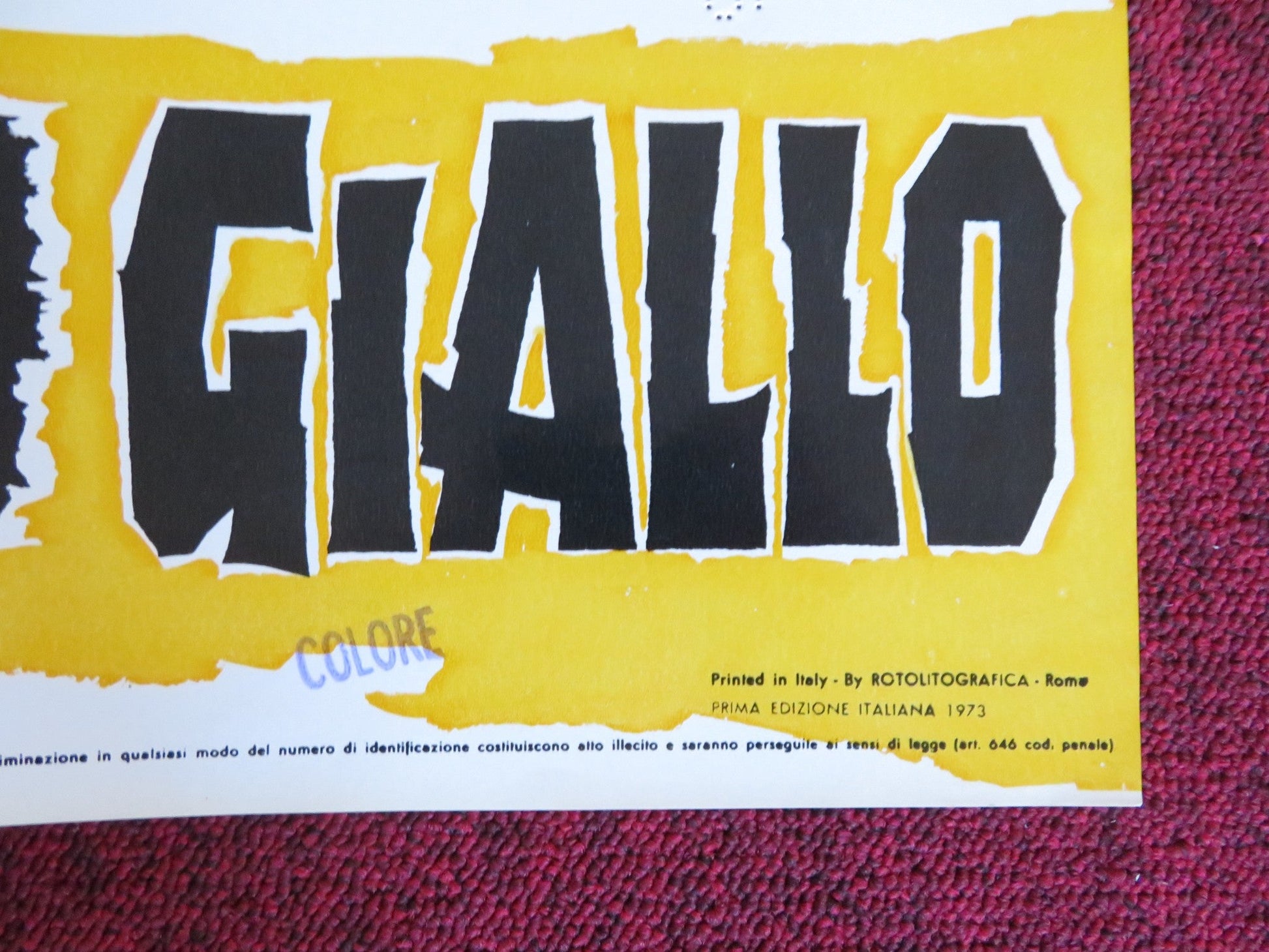 NINJA WAR LORD - E ITALIAN FOTOBUSTA POSTER SING CHEN YASUAKI KURATA 1973 Rendezvous Cinema Movie posters