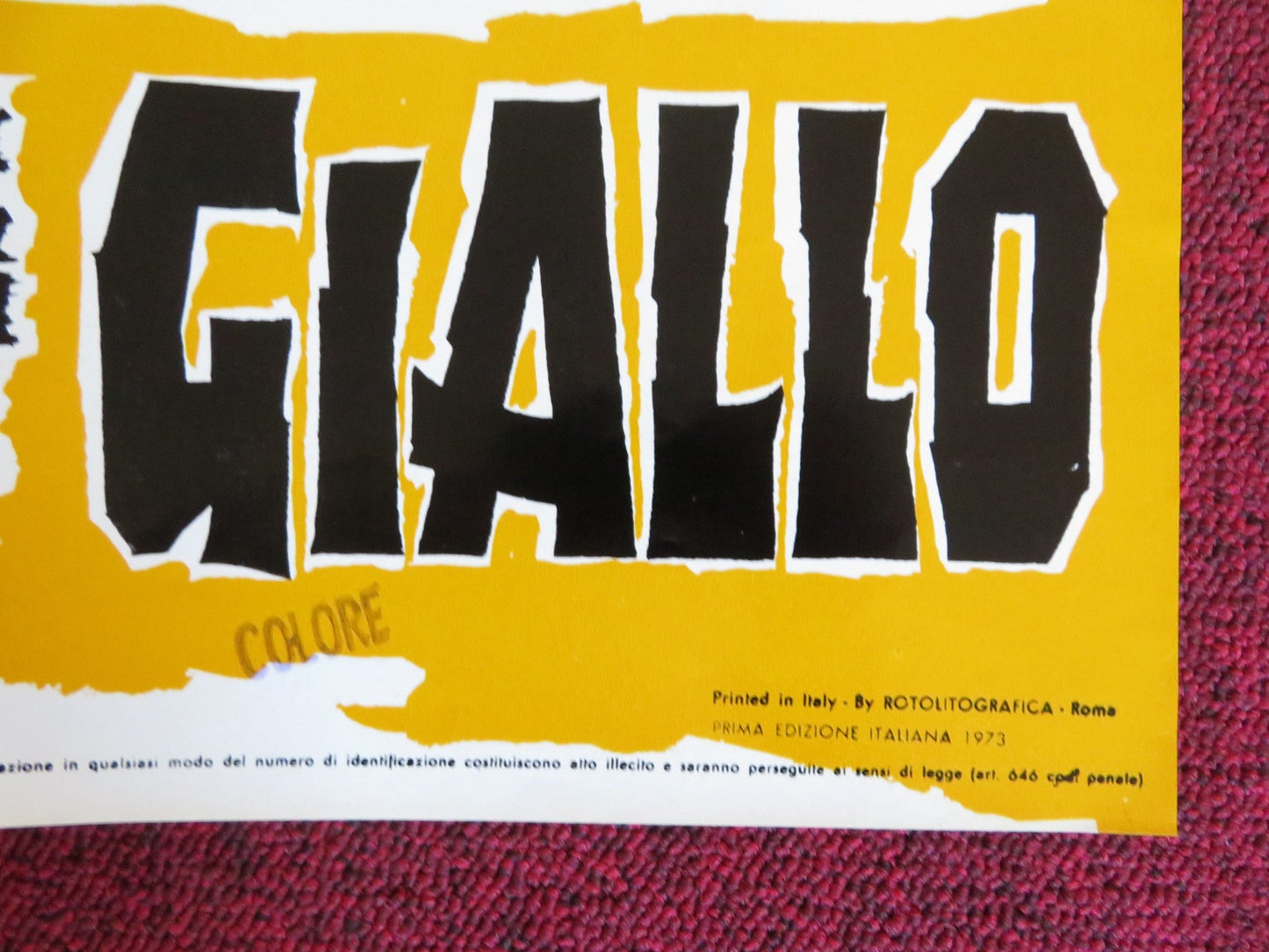 NINJA WAR LORD - F ITALIAN FOTOBUSTA POSTER SING CHEN YASUAKI KURATA 1973 Rendezvous Cinema Movie posters