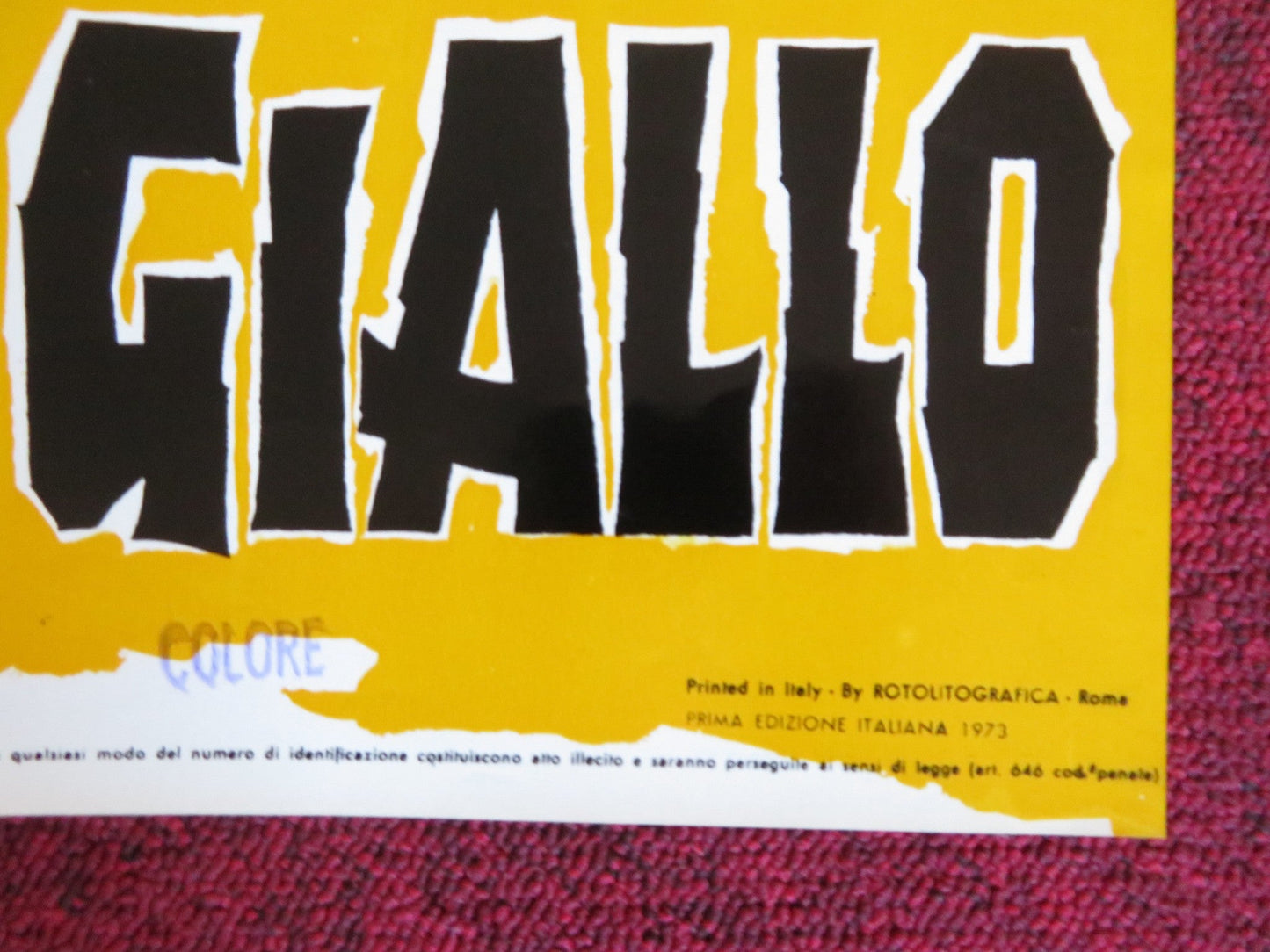 NINJA WAR LORD - G ITALIAN FOTOBUSTA POSTER SING CHEN YASUAKI KURATA 1973 Rendezvous Cinema Movie posters