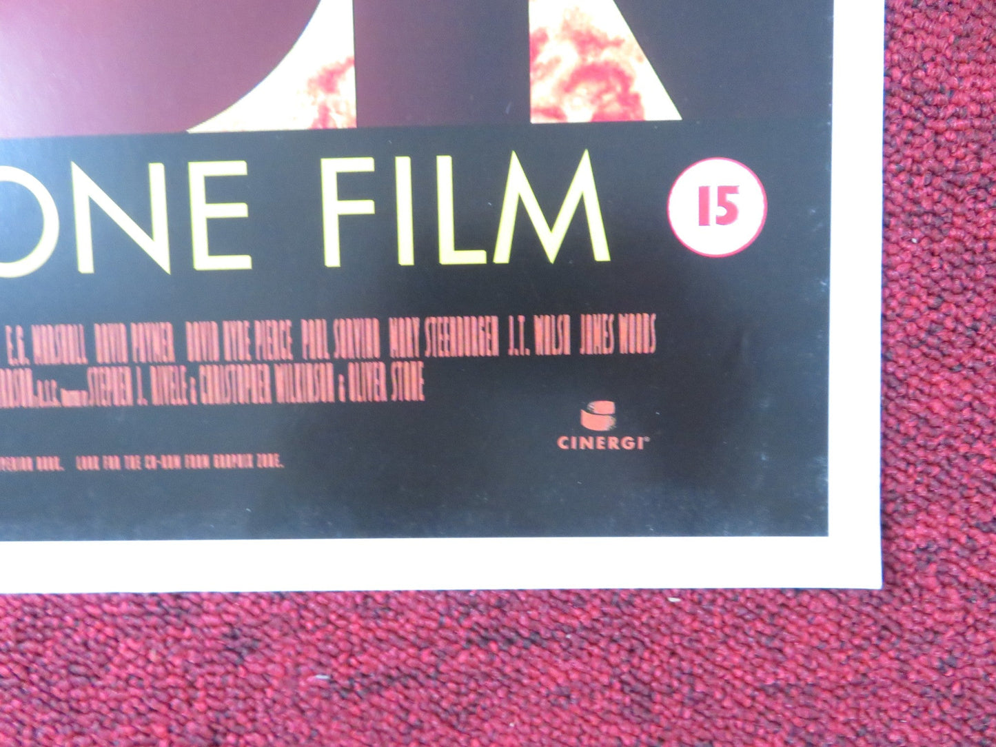 NIXON VHS POSTER ROLLED ANTHONY HOPKINS JOAN ALLEN 1995 Rendezvous Cinema Movie posters