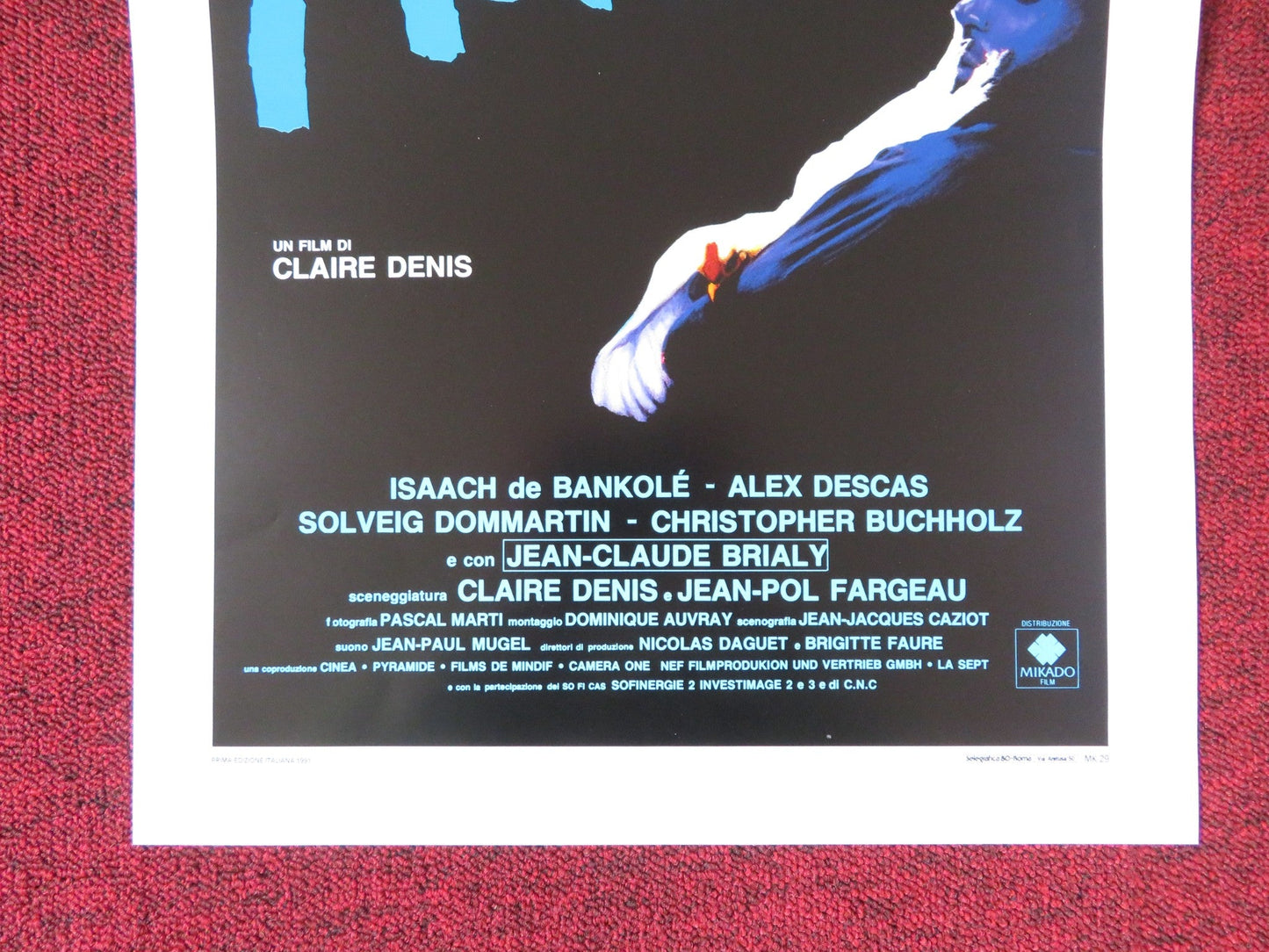 NO FEAR, NO DIE ITALIAN LOCANDINA POSTER ISAACH DE BANKOLE ALEX DESCAS 1991 Rendezvous Cinema Movie posters