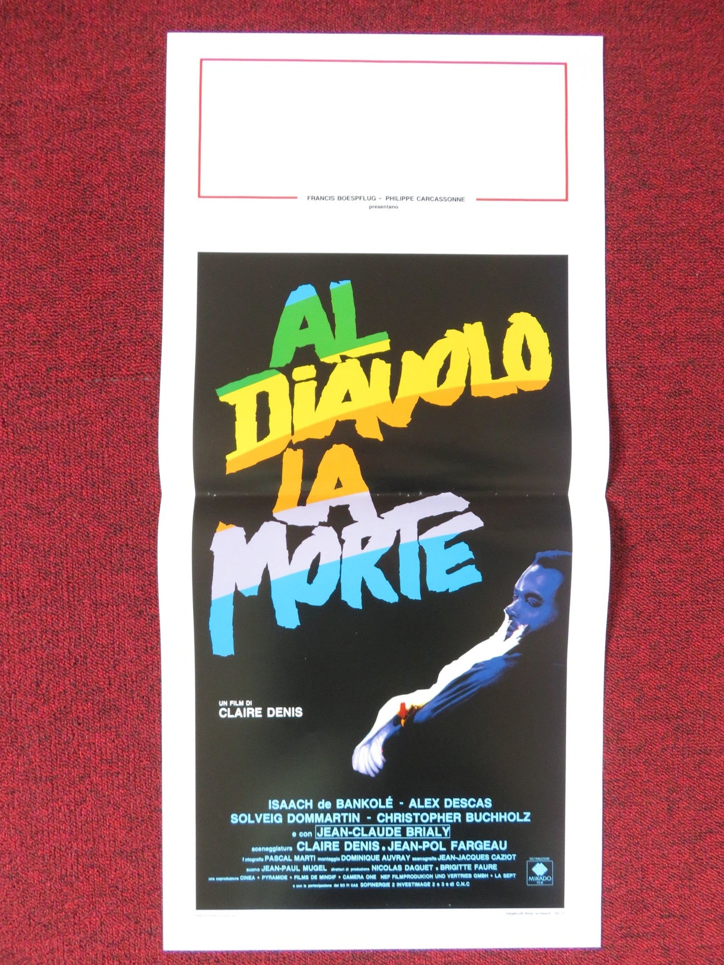 NO FEAR, NO DIE ITALIAN LOCANDINA POSTER ISAACH DE BANKOLE ALEX DESCAS 1991 Rendezvous Cinema Movie posters