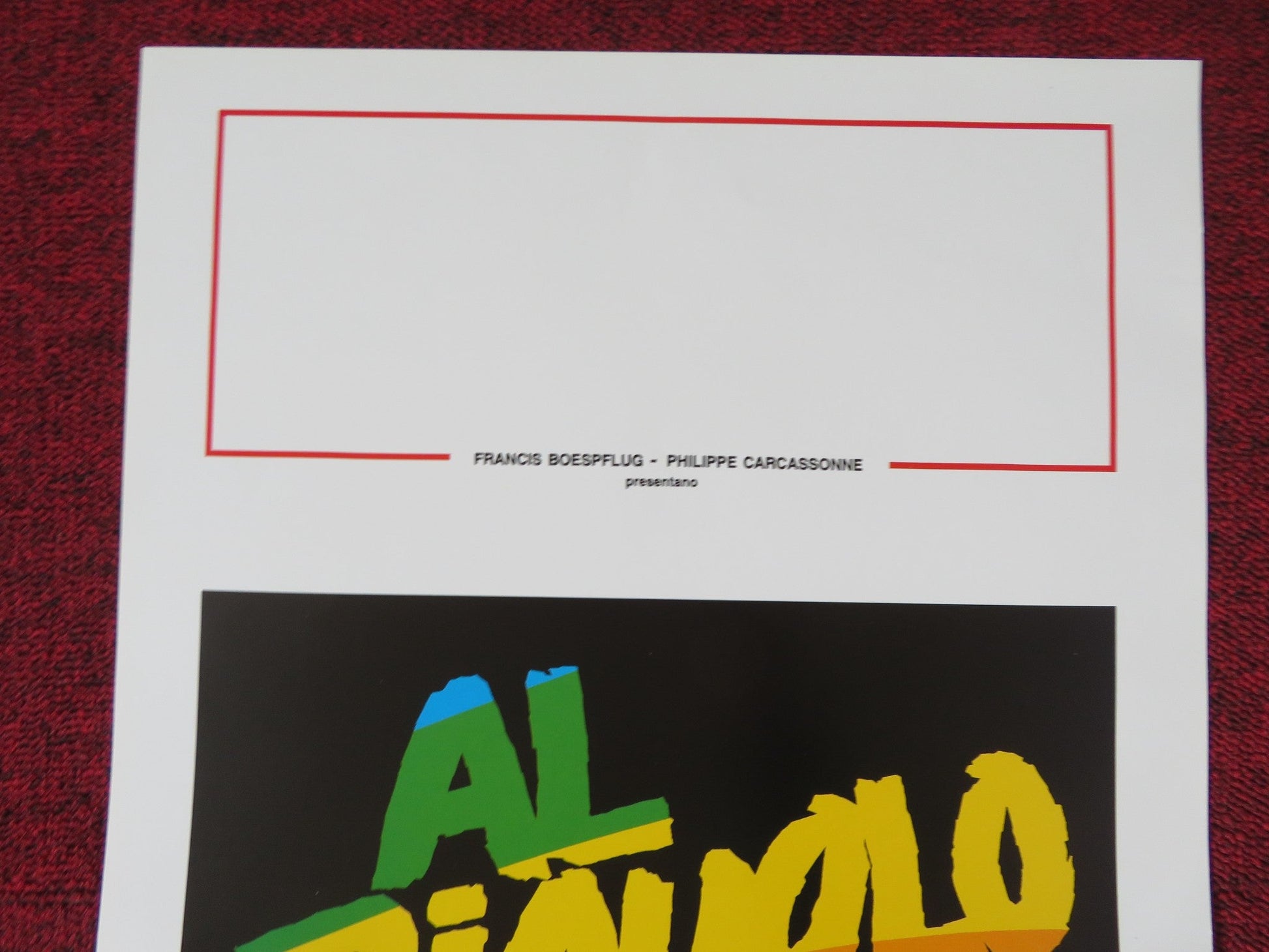 NO FEAR, NO DIE ITALIAN LOCANDINA POSTER ISAACH DE BANKOLE ALEX DESCAS 1991 Rendezvous Cinema Movie posters