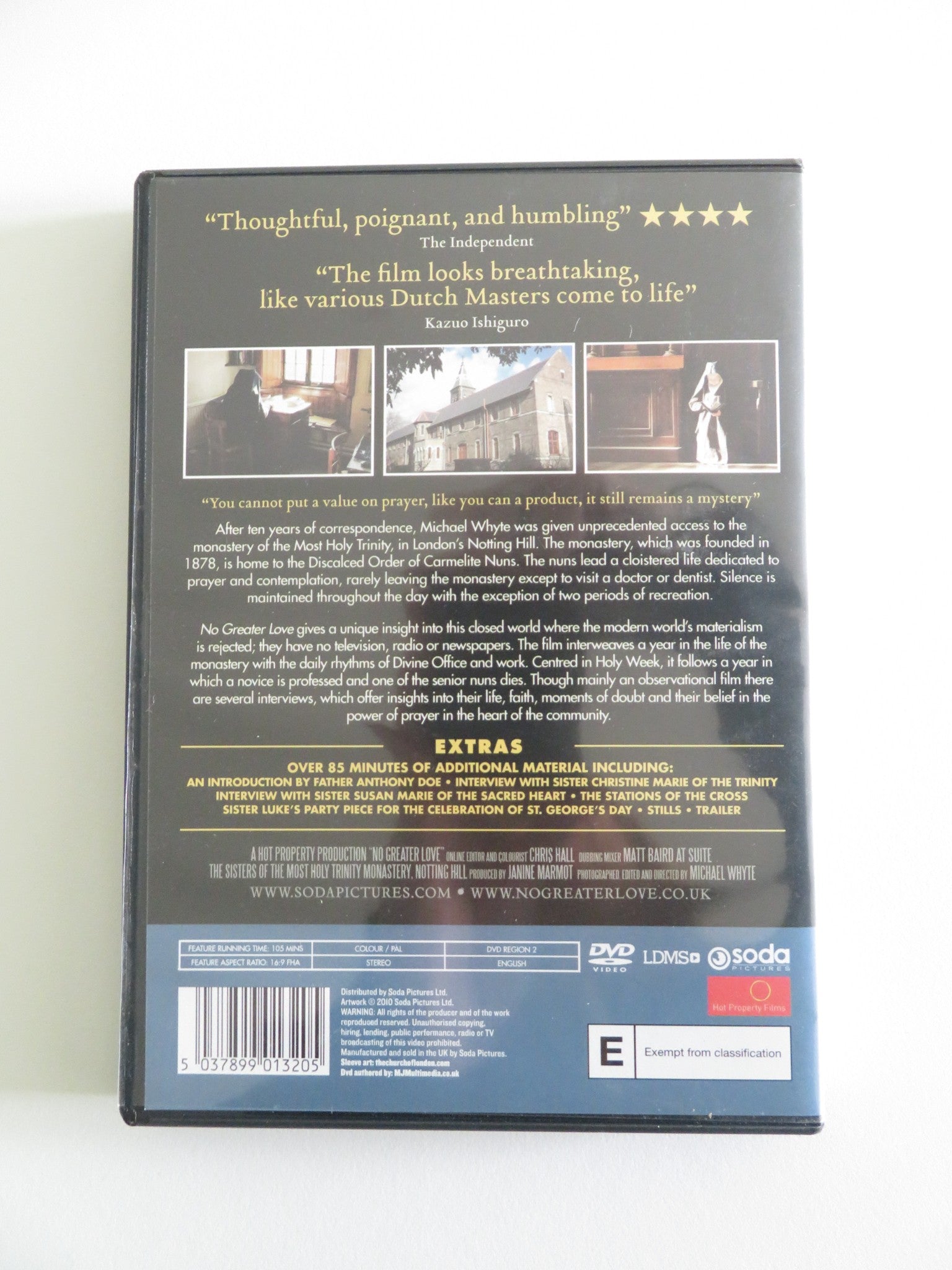 NO GREATER LOVE (DVD) MOST HOLY TRINITY MONASTERY 2009 REGION 2 Rendezvous Cinema Movie posters