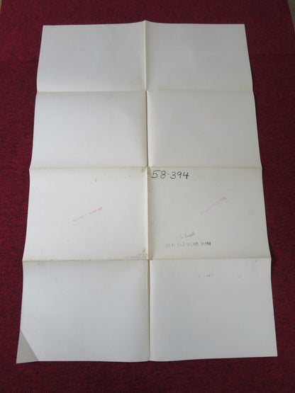 NO PLACE TO LAND FOLDED US ONE SHEET POSTER JOHN IRELAND MARI BLANCHARD 1958 Rendezvous Cinema Movie posters