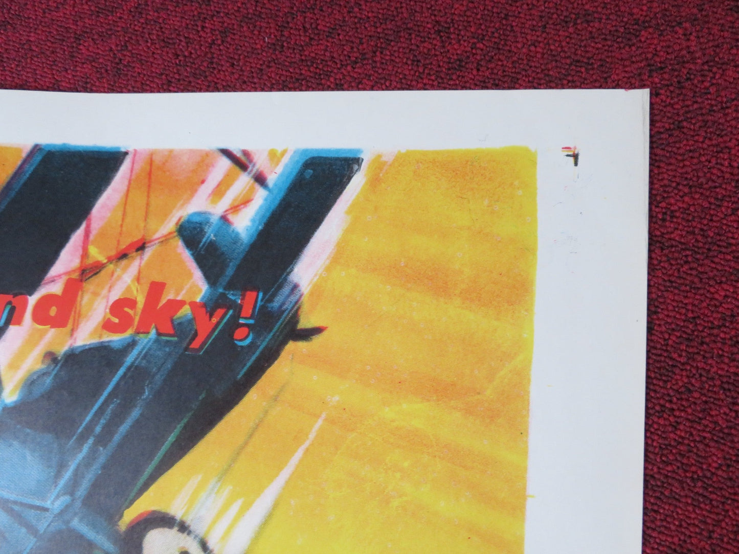 NO PLACE TO LAND FOLDED US ONE SHEET POSTER JOHN IRELAND MARI BLANCHARD 1958 Rendezvous Cinema Movie posters